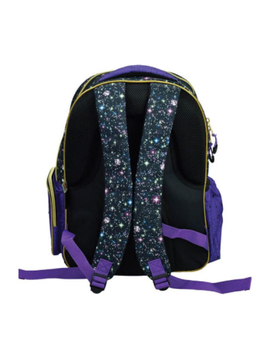 Gim Monster High School Backpack for Elementary with Water Bottle Holder Blue 20L 32 x 20 x 45cm