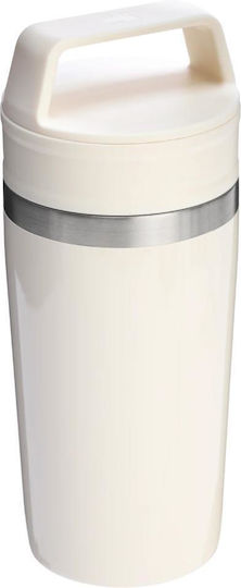 Stanley Cafe To-Go Thermos Bottle Stainless Steel BPA Free 350ml Cream