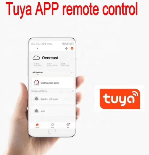 Ασυρματος Συναγερμος Smart Home Alarm Security System Diy Hosmart Wifi Gsm Tuya Support App Κινητό