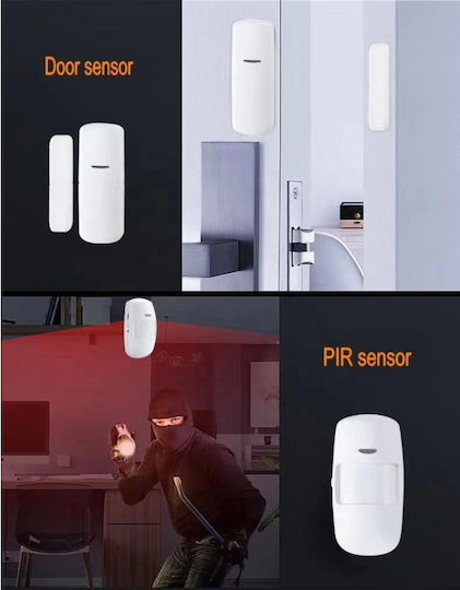 Ασυρματος Συναγερμος Smart Home Alarm Security System Diy Hosmart Wifi Gsm Tuya Support App Κινητό