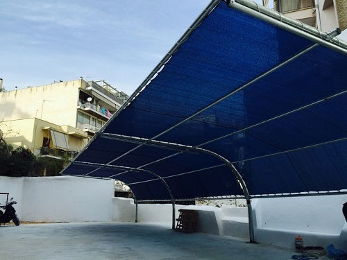 4m Width Blue Shade Net E125