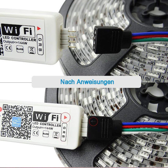Wifi App Controlled Rgb Led Strip Controller Dimmer 3 Channels Work Android