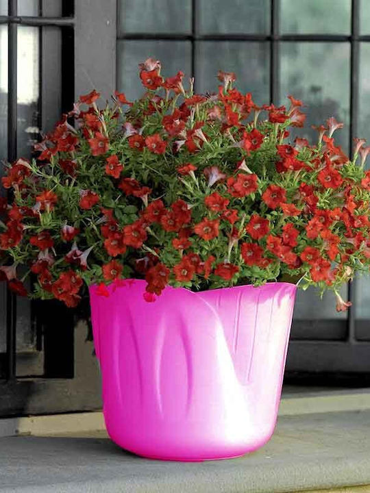 Bama Pflanzentöpfe Kunststoff Ø15x12cm 1lt Design 3 Größen Fuchsien Mimosa Topf Italien
