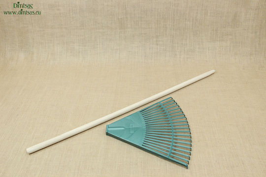 Plastic Triangular Lawn Rake Olive
