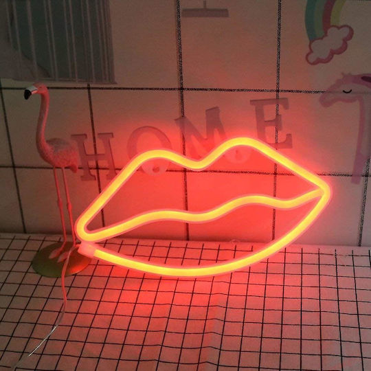 Decorative Light Smile 27.5cmx14.5cmx2cm Neon Multicolour