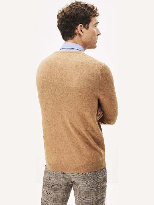 Herrenblusen Langarm Braun Pullover