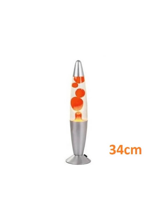 Lava Lamp 34cm Orange Dekorative Tischlampen