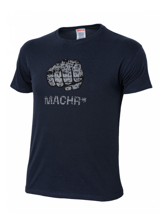 Bennon Kurzärmeliges Arbeitshemd 100% Baumwolle Blau Predator Bnn 7.181-blau