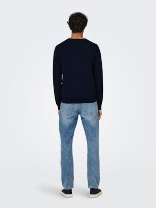 Long Sleeve Sweater Navy Blue
