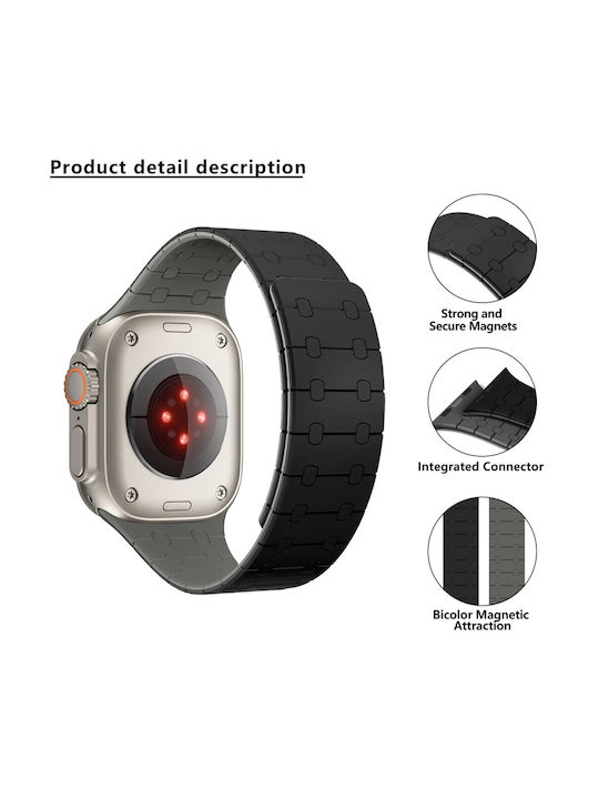 Kalebol Strap Silicone Gray (Apple Watch Series 7/8/9/10/SE/Ultra 1/Ultra 2)