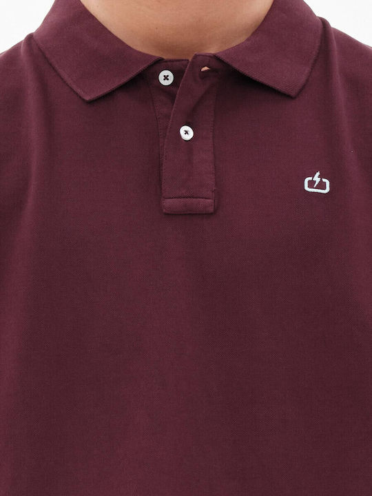 Polo T-Shirt Burgundisch 221.EM35.69GD-Wein