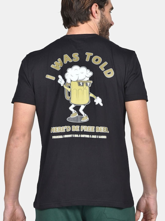 T-shirt Μαυρο