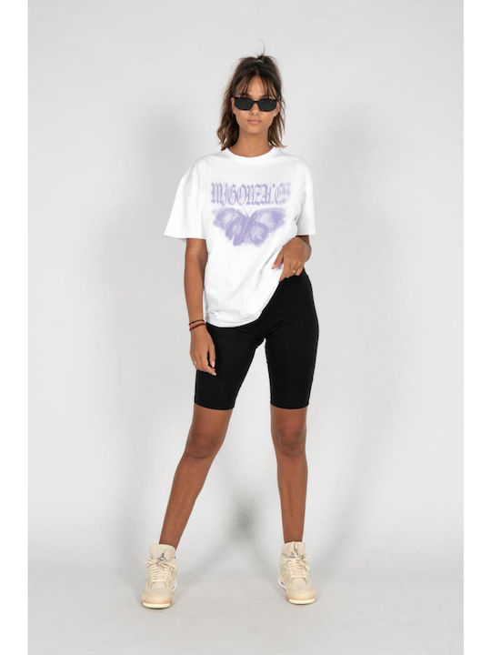Mj Gonzales Mjg Heavy Oversized Tee Ladies Butterfly Illusion White Fw24 Mjg11916-00220