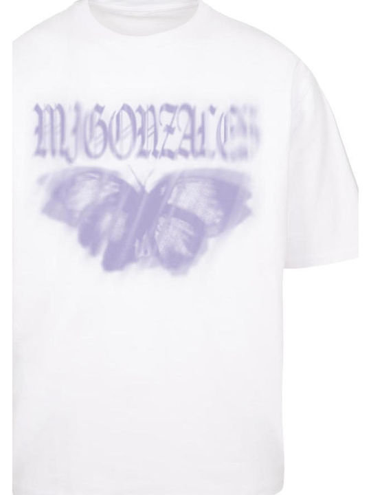 Mj Gonzales Mjg Heavy Oversized Tee Ladies Butterfly Illusion White Fw24 Mjg11916-00220