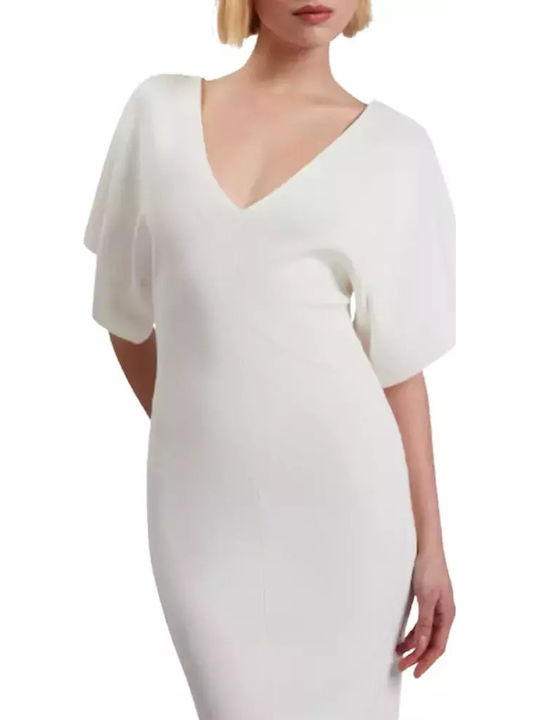 Midi Dress for Wedding - Christening Ivory