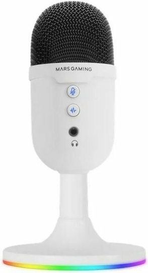 Mars Gaming MMICCXW Микрофон Настолен в White Цвят