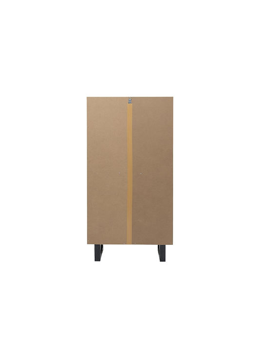 Metallic Shoe Organizer Brown 60x24x115cm