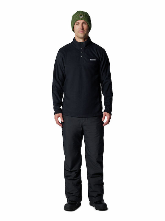 Steens Mountain Half Snap Ii Long Sleeve Black Blouse