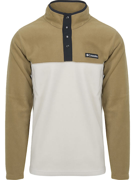 Steens Mountain Half Snap Ii T-shirt Beige