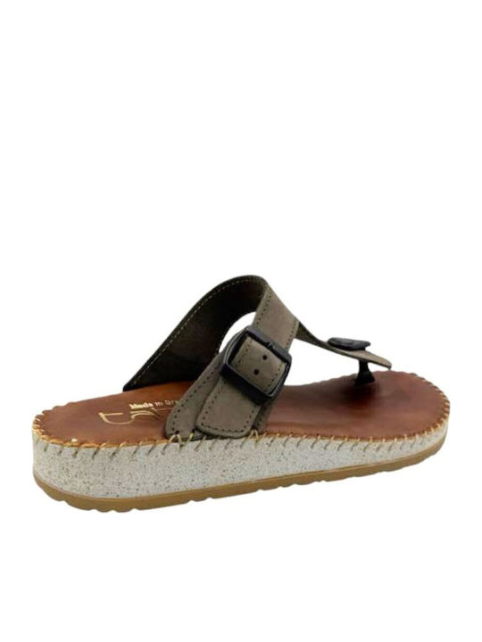 Women's Flat Sandals Anatomic in Gray Color