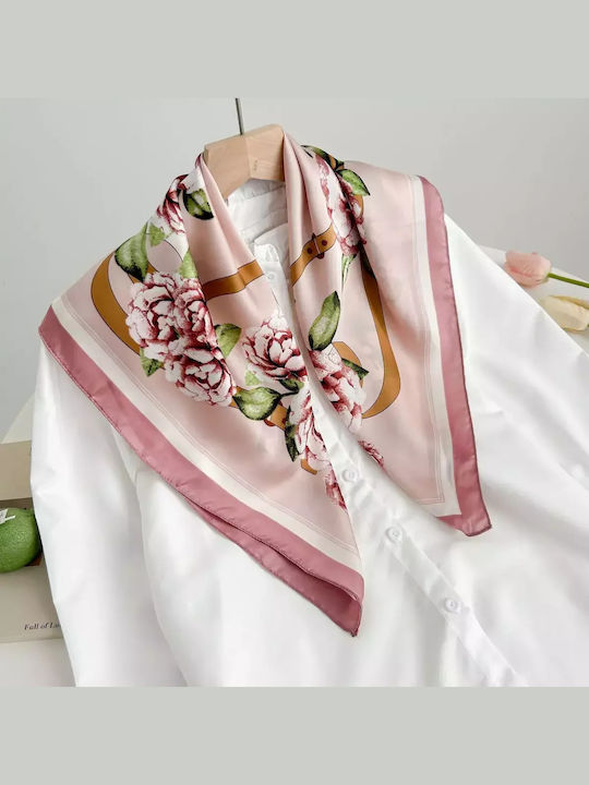 Queen Damen Schals & Stolen Damen Seidenschal Design Rosen Rosa