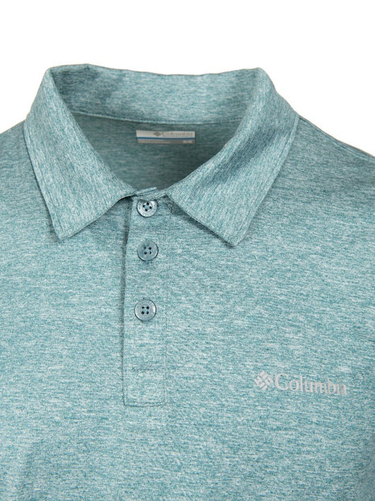 Hike Polo Short Sleeve Blouse Cloudburst Heather