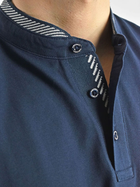 Short Sleeve Blue Blouse