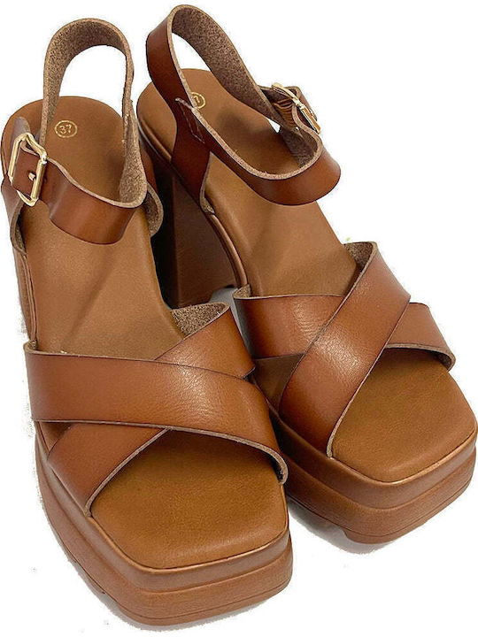Sandalen Tabac Braun