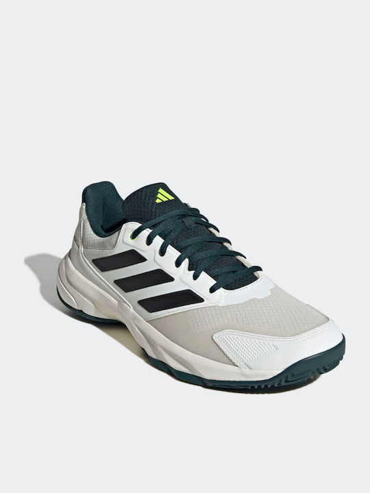 adidas Courtjam Control 3 Мъжки Тенис обувки Глинени игрища Бели