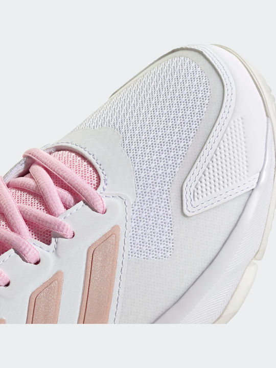 adidas Courtjam Control 3 Ftwr Γυναικεία Παπούτσια Τένις Λευκά