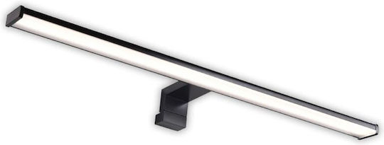 Adeleq Modern Lamp Bathroom with Integrated LED and Natural White Light Silver 80x6cm