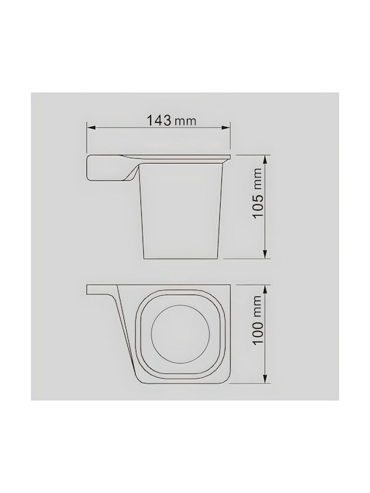 Inter Ceramic Ποτηροθήκη Ροζ Χρυσή 6988354252105
