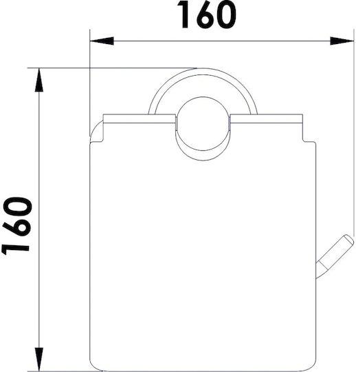 Inter Ceramic Χαρτοθήκη Χρυσή