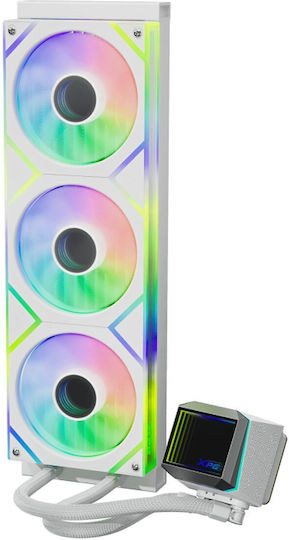Adata Levante II 360 Water Cooling AIO CPU With 3 Fans 120mm And RGB Lighting White