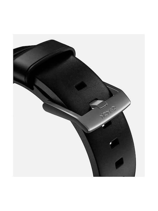 Nomad Armband Leder Schwarz (Apple Watch 46mm/49mm, Apple)