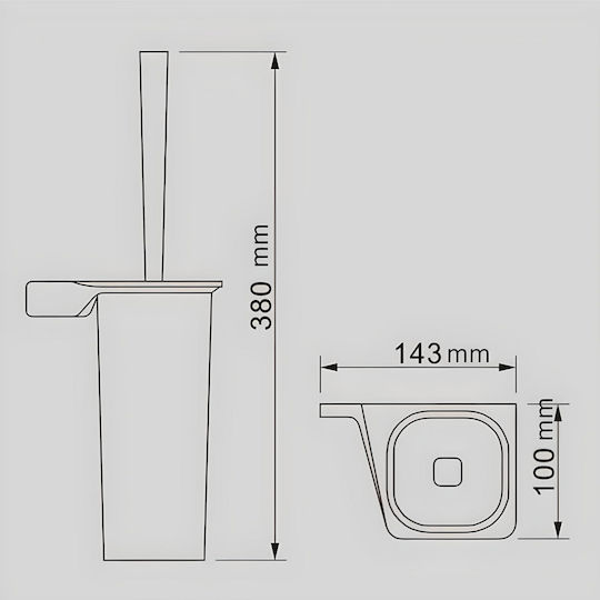 Inter Ceramic Keramik Badezimmer Toilettenbürste Rosa