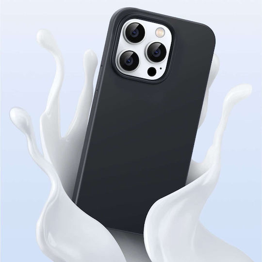 Ugreen Back Cover Σιλικόνης Σετ με Τζαμάκι Μαύρο (iPhone 14 Pro)