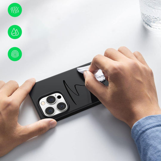 Ugreen Back Cover Σιλικόνης Σετ με Τζαμάκι Μαύρο (iPhone 14 Pro)