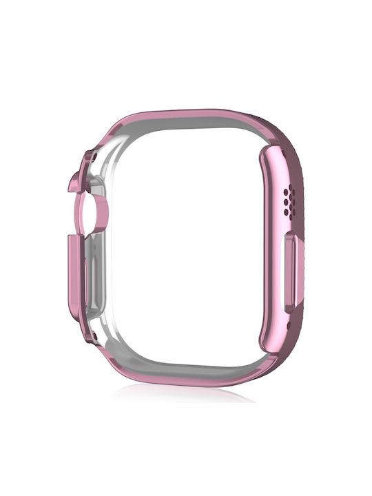 Πλαστική Θήκη σε Ροζ χρώμα για Apple Watch Ultra 1, Ultra 2
