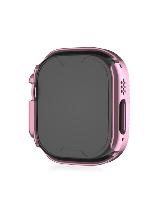 Plastikhülle in Rosa Farbe für Apple Watch Ultra 1, Ultra 2