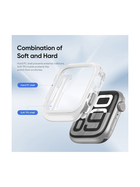 Dux Ducis Πλαστική Θήκη σε Λευκό χρώμα για Apple Watch Series 7, 8, 9 - 45mm