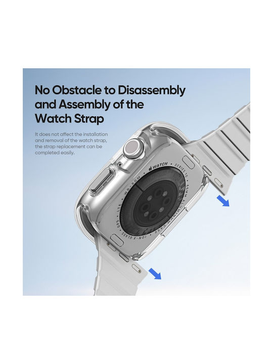 Dux Ducis Πλαστική Θήκη σε Λευκό χρώμα για Apple Watch Series 7, 8, 9 - 45mm