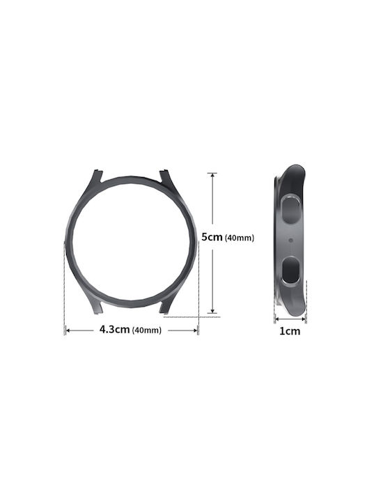 Enkay Пластмасов Калъф в Сребрист цвят за Samsung Galaxy Watch 7 - 40мм
