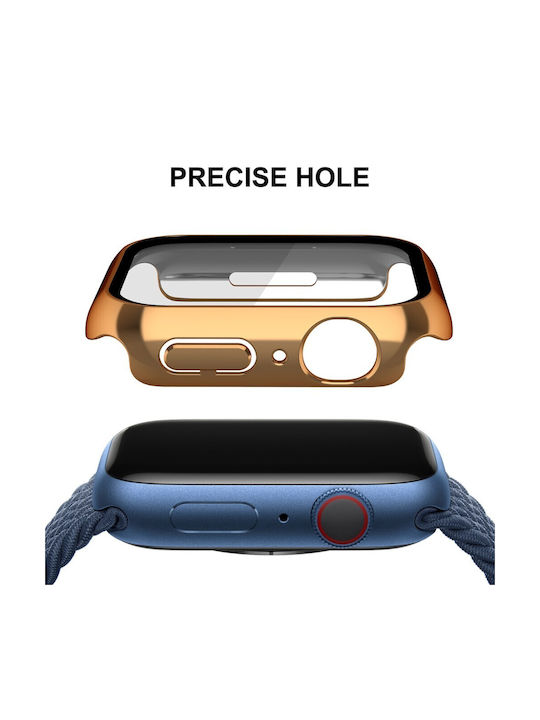 Enkay Carcasă de Plastic în culoarea Rose Gold pentru Apple Watch Seria 7, 8, 9 - 41mm