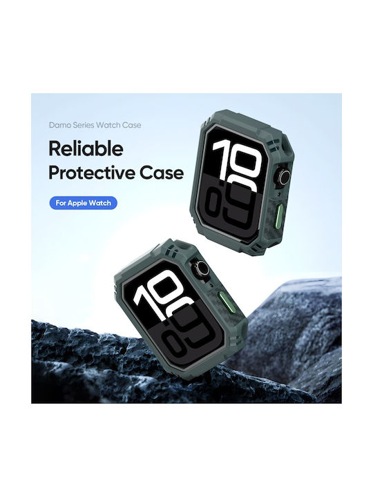 Dux Ducis Plastic Case in Green color for Apple Watch Series 10, 46mm