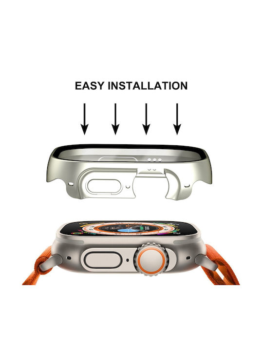 Enkay Πλαστική Θήκη σε Ροζ χρώμα για Apple Watch Ultra 1, Ultra 2