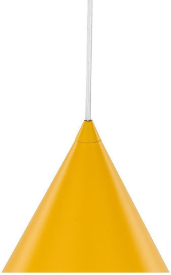 TK Lighting Κρεμαστό Φωτιστικό Πορτοκαλί με Ντουί E27