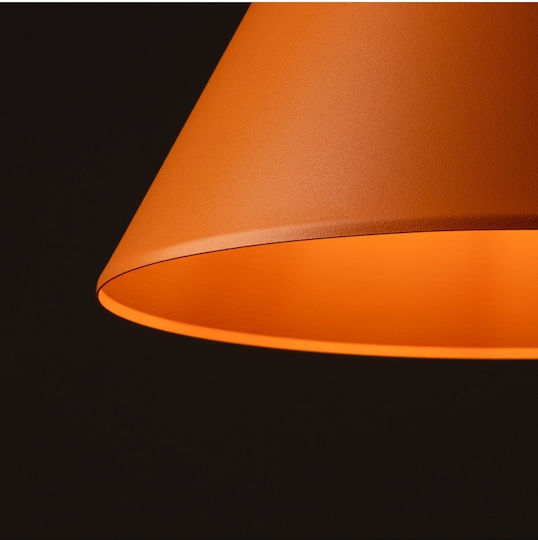 TK Lighting Κρεμαστό Φωτιστικό Πορτοκαλί με Ντουί E27