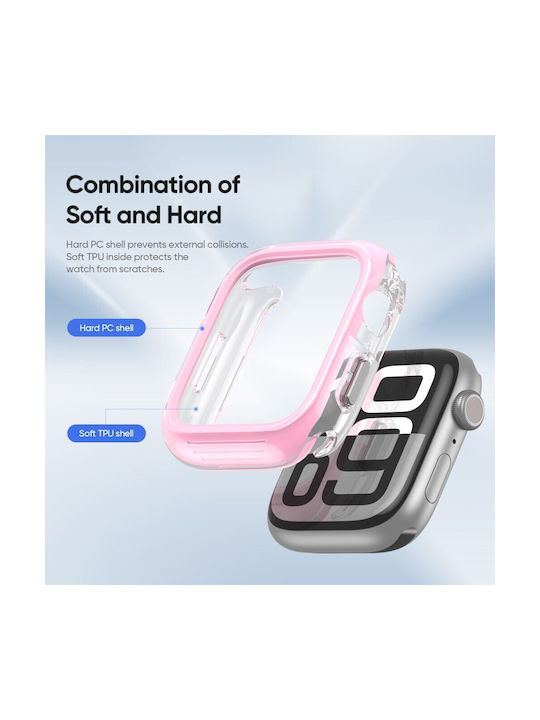 Apple Watch Series 7 8 9 45mm Dux Ducis Camo Series Θήκη Pink