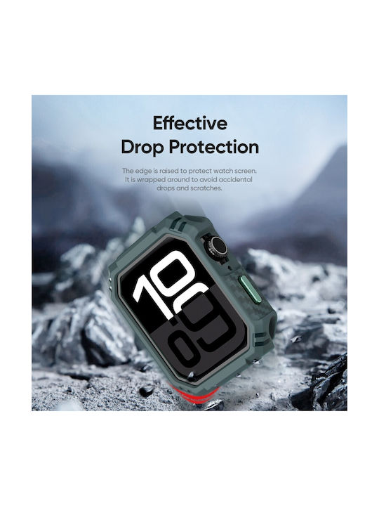 Apple Watch Series 7 8 9 45mm Dux Ducis Damo Series Θήκη Green